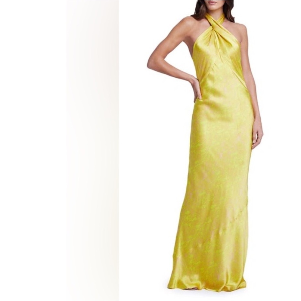 L'AGENCE Estes Twist Neckline Lemon Tonic NWT SZ 6